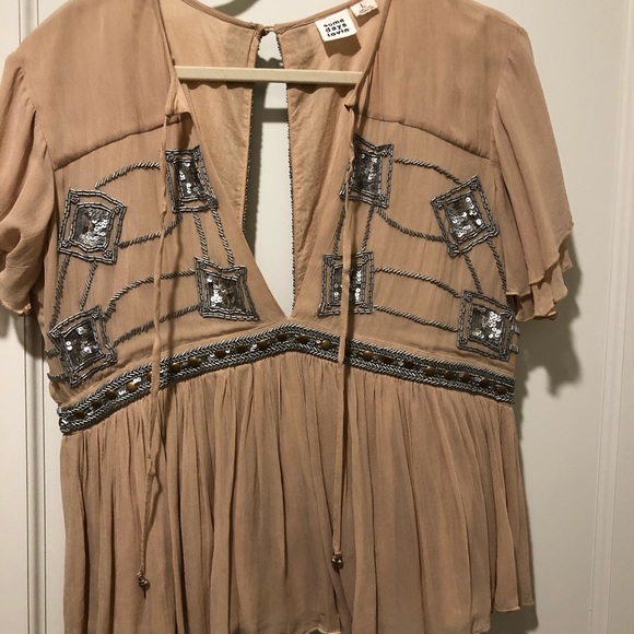 Somedays Lovin Tops - Somedays lovin beige blouse